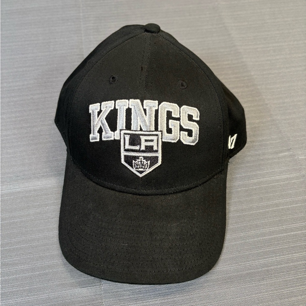 LA Kings Black Adjustable Hat 47 Brand NHL Licensed Baseball Cap OSFA